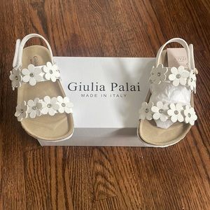 Made In Italy toddler white sandals. Giuliano Palai size 11